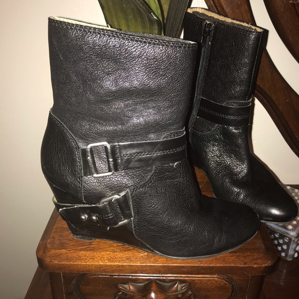 Nine West wedge booties